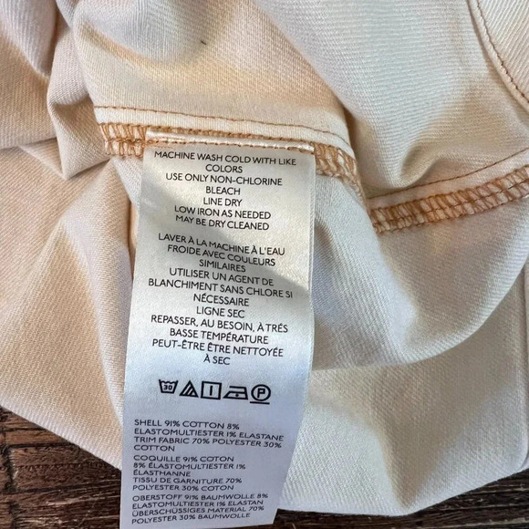 Pilcro Plus Denim Mini Skirt Beige Size 22W NWT - Picture 11 of 15